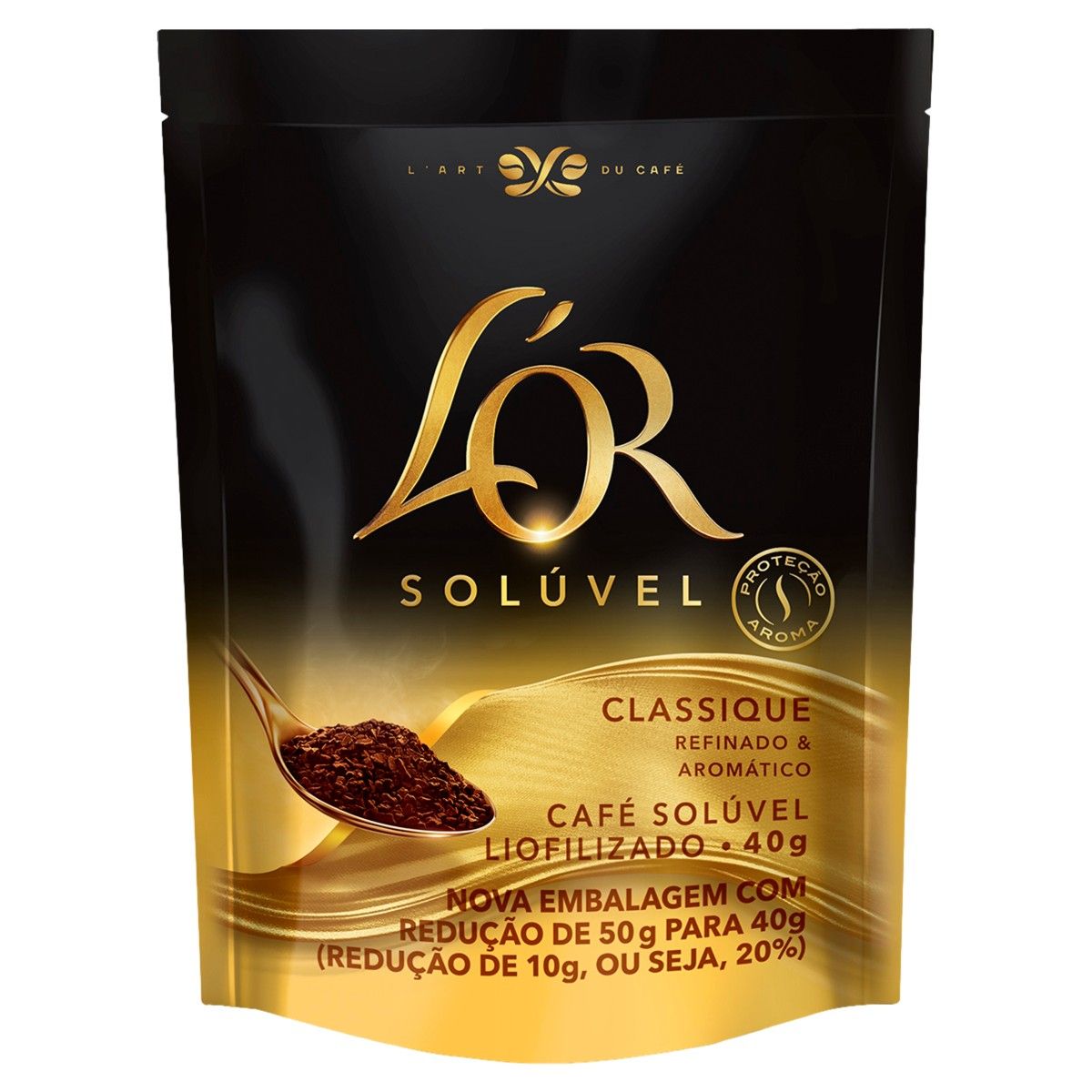 Café Solúvel L'or Liofilizado Classique Sachê 40g
