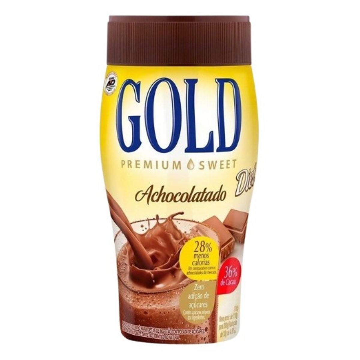 Achocolatado Diet Gold em Pó Premium