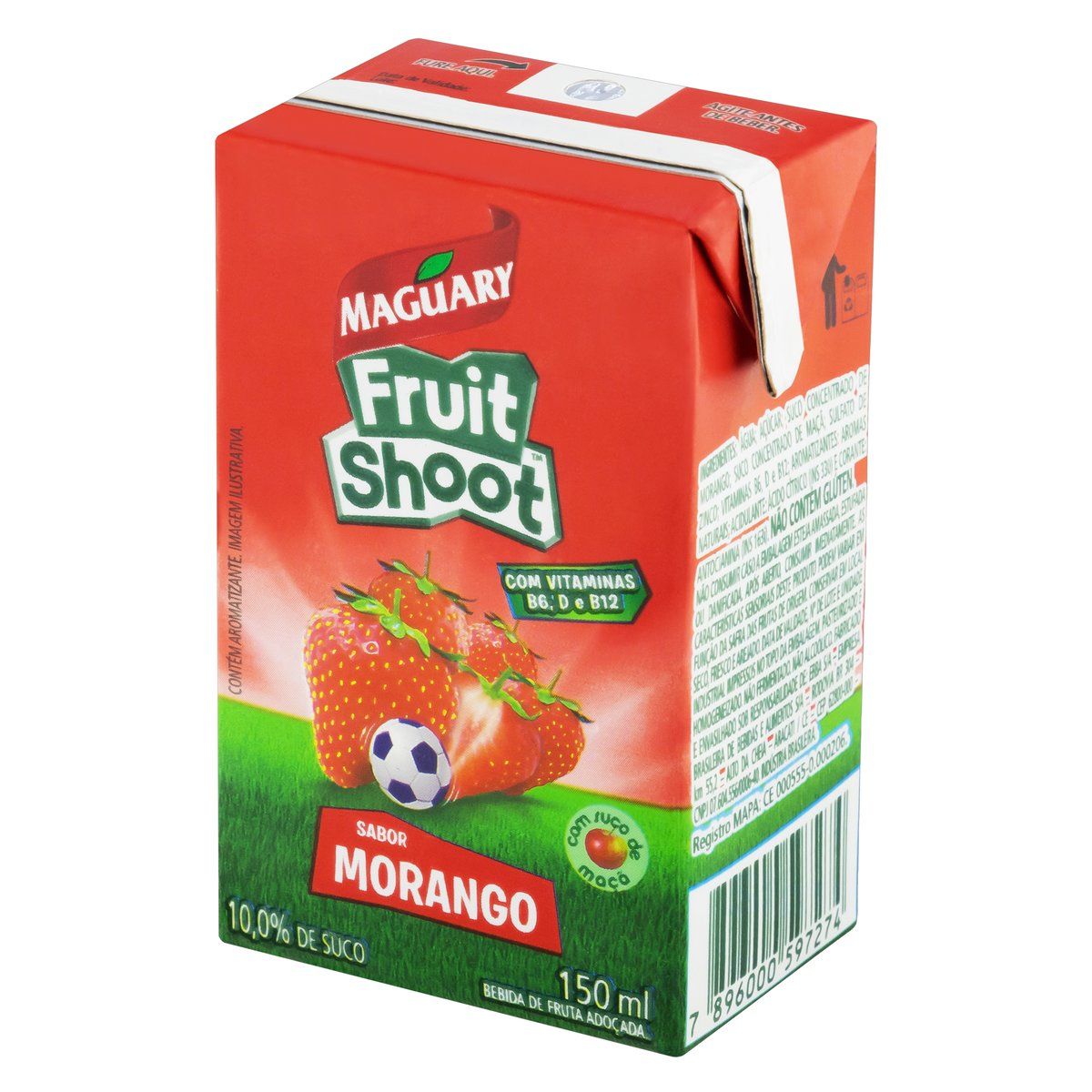 Bebida Adoçada Morango Maguary Fruit Shoot Caixa 150ml image number 3
