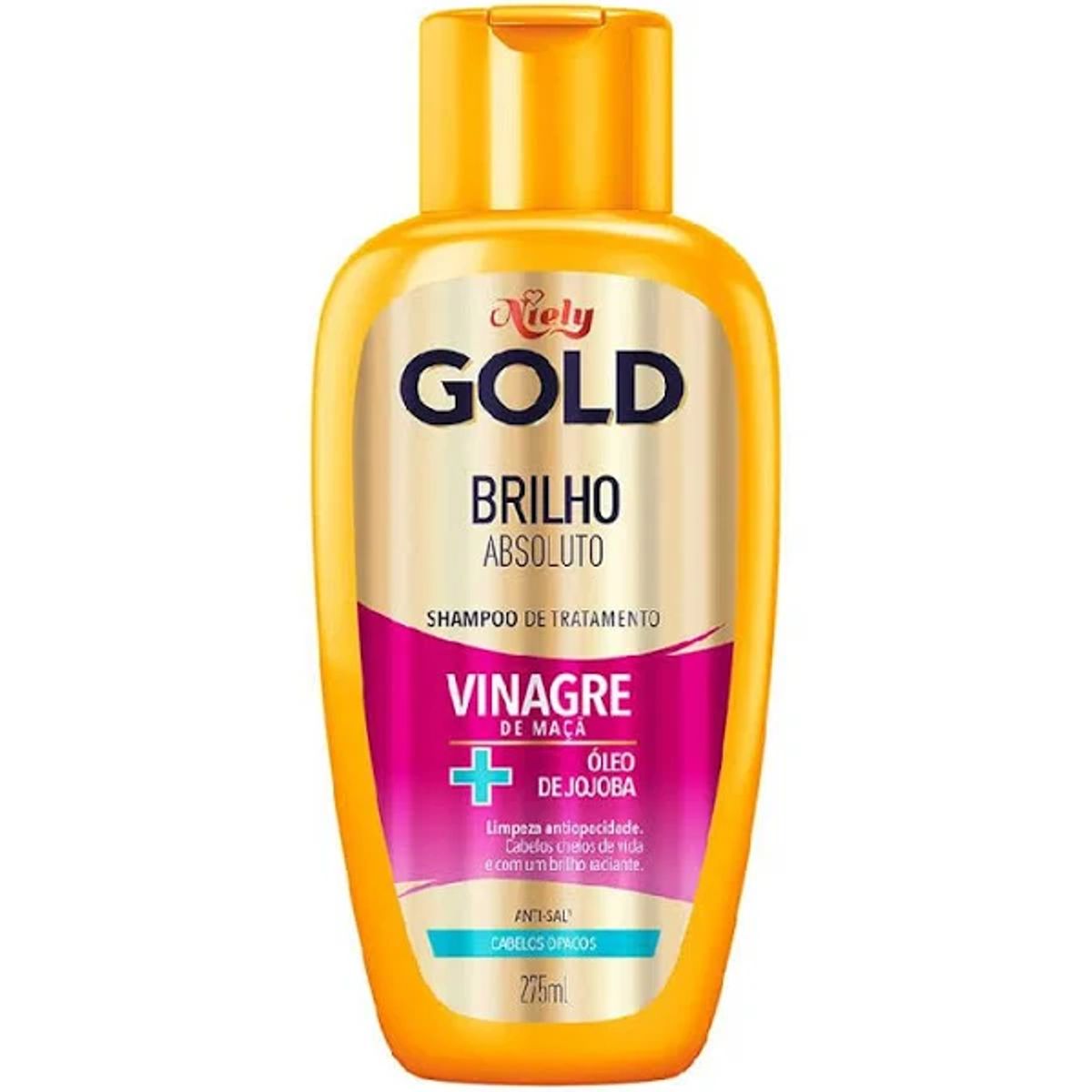Shampoo Niely Gold Brilho Absoluto Frasco 275ml