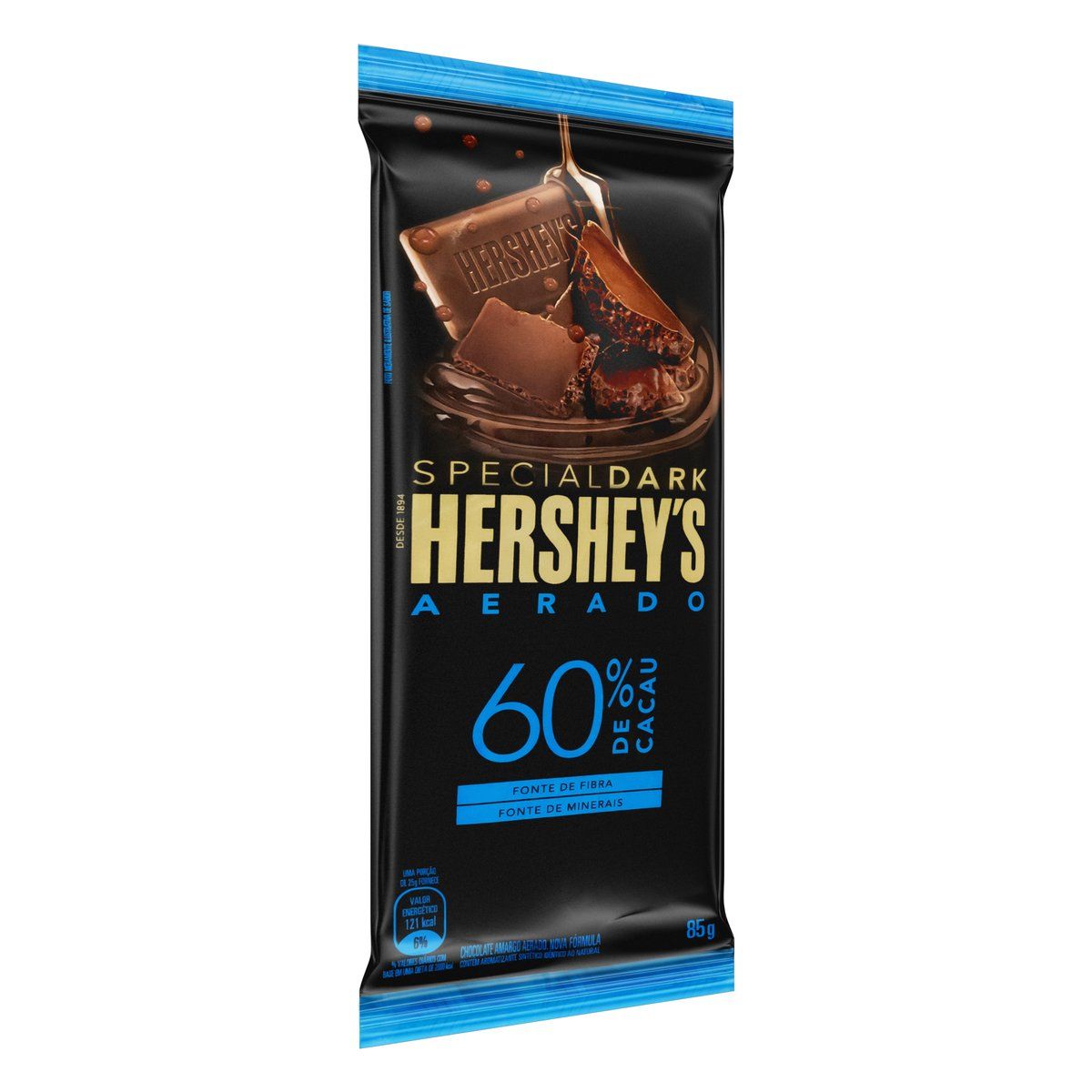 Chocolate Hershey's Aerado 60% Cacau 85g image number 3