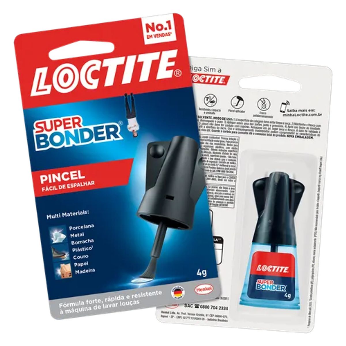 Cola Super Bonder Loctite Pincel 4g image number 1