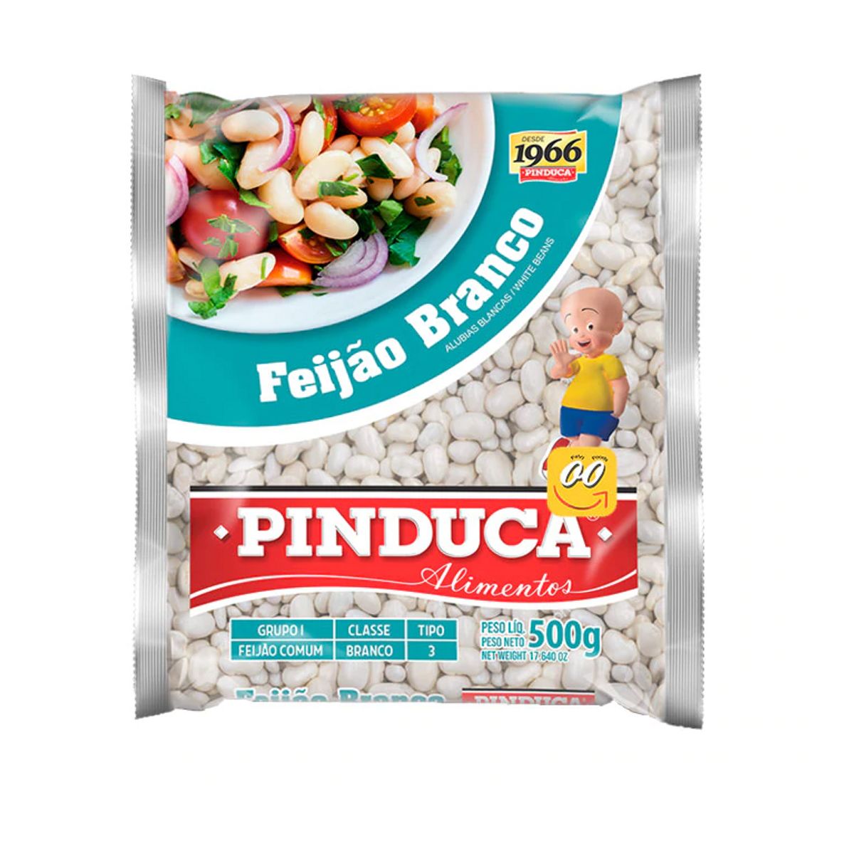 Feijão Branco Pinduca Tipo 3 Pacote 500g image number 0