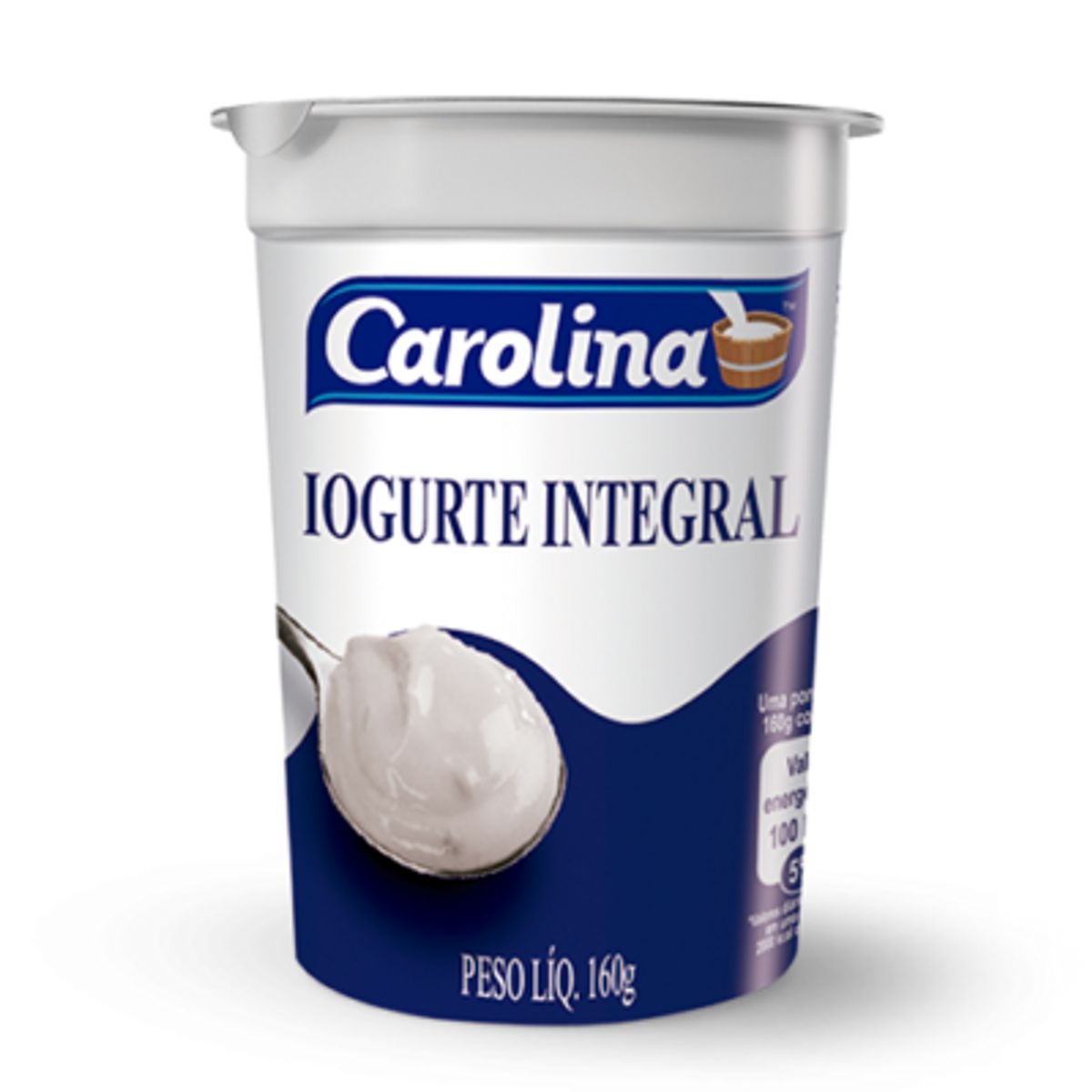 Iogurte Integral Carolina Natural 160g image number 0