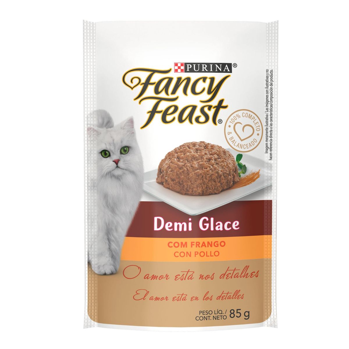 Alimento para Gatos Adultos Fancy Feast Demi Glace com Frango 85g