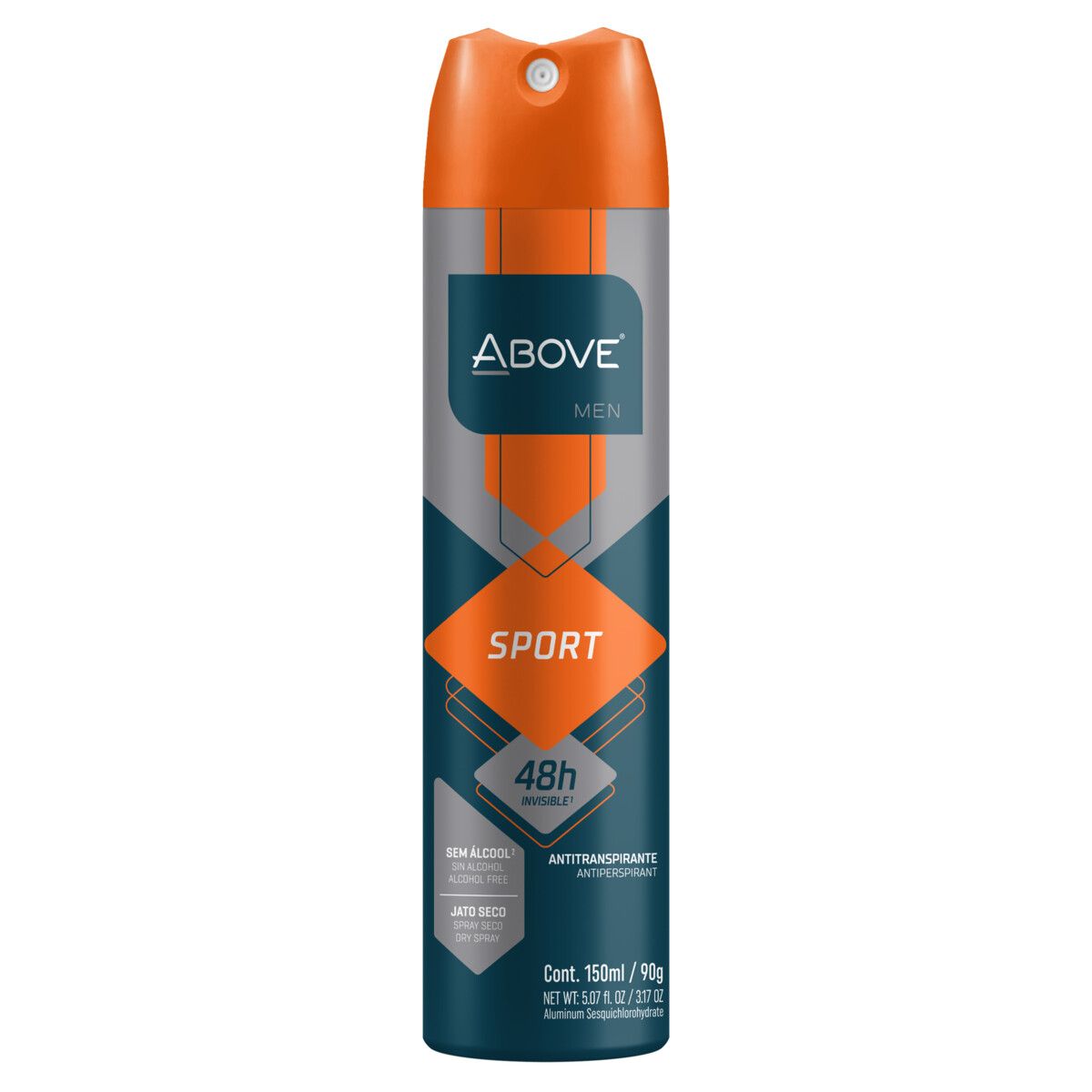 Desodorante Aerossol Above Men Sport 150ml image number 0