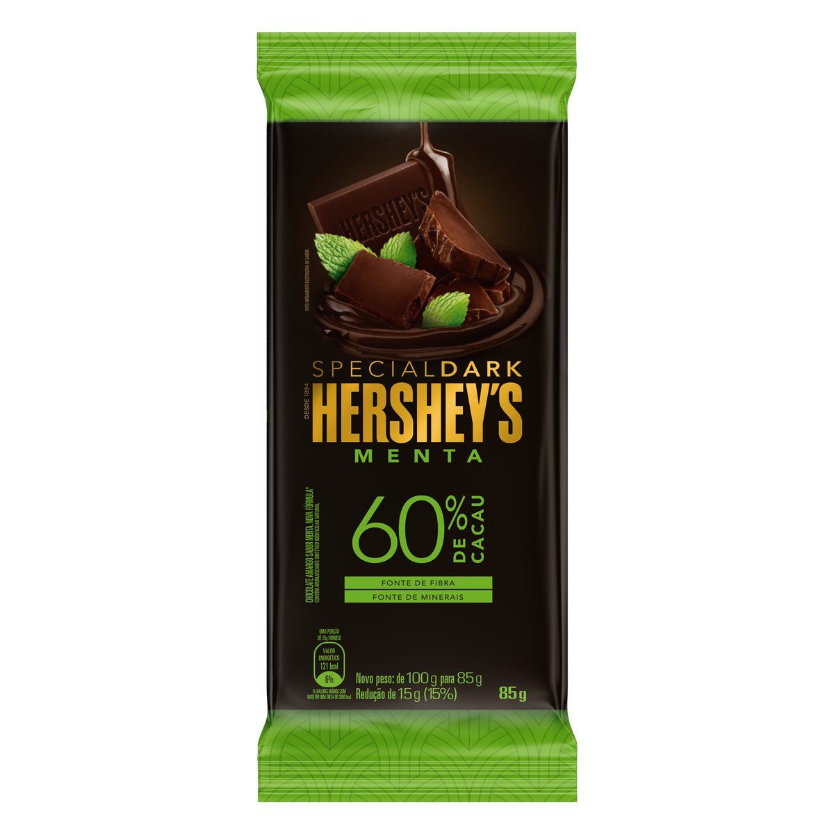Chocolate Menta 60% Cacau 85g