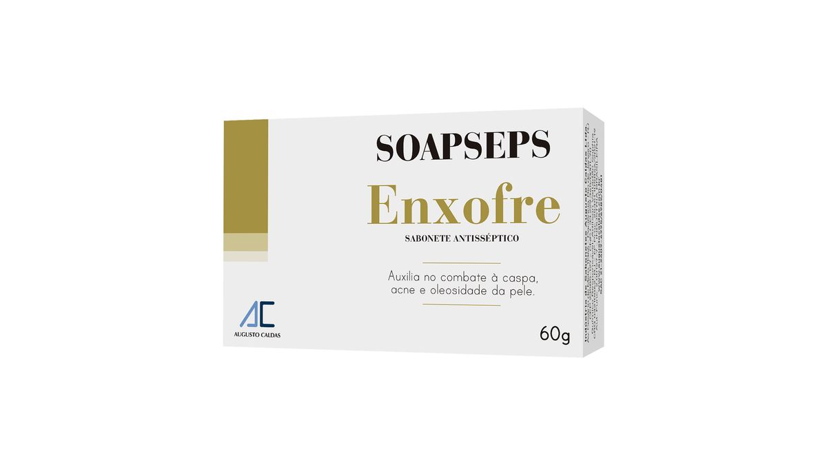 Sabonete Barra Soapseps Enxofre Antisséptico 60g