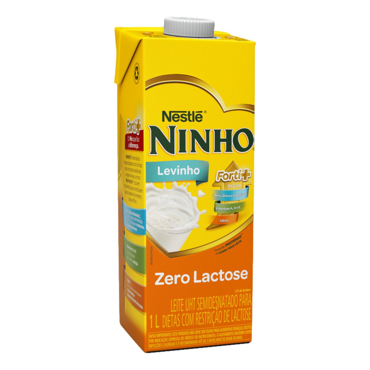 Leite Ninho UHT Semidesnatado Zero Lactose 1L image number 3