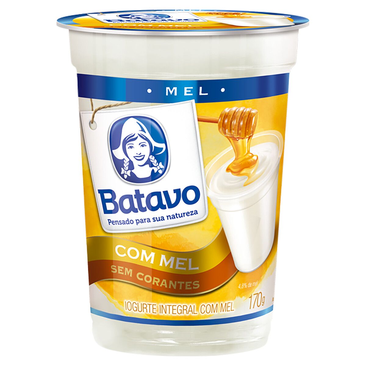 Iogurte Batavo Integral Mel Copo 170g image number 0