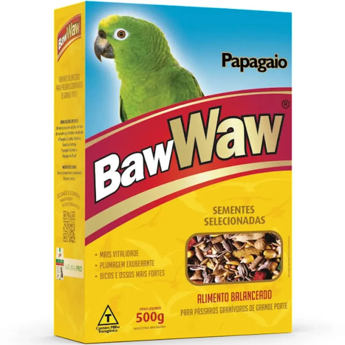 Alimento Para Papagaio Baw Waw 500g