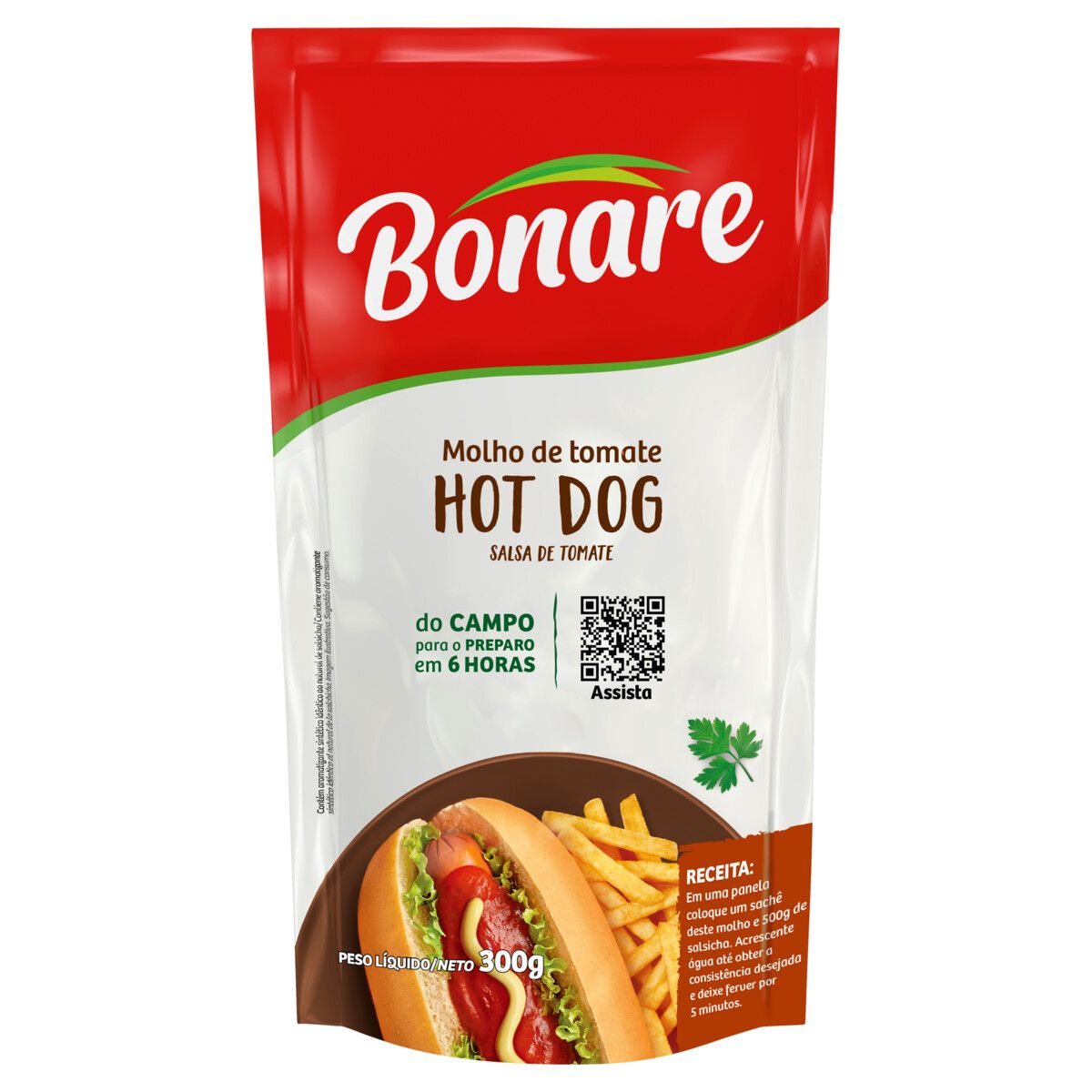 Molho de Tomate Bonare Hot-Dog Sachê 300g