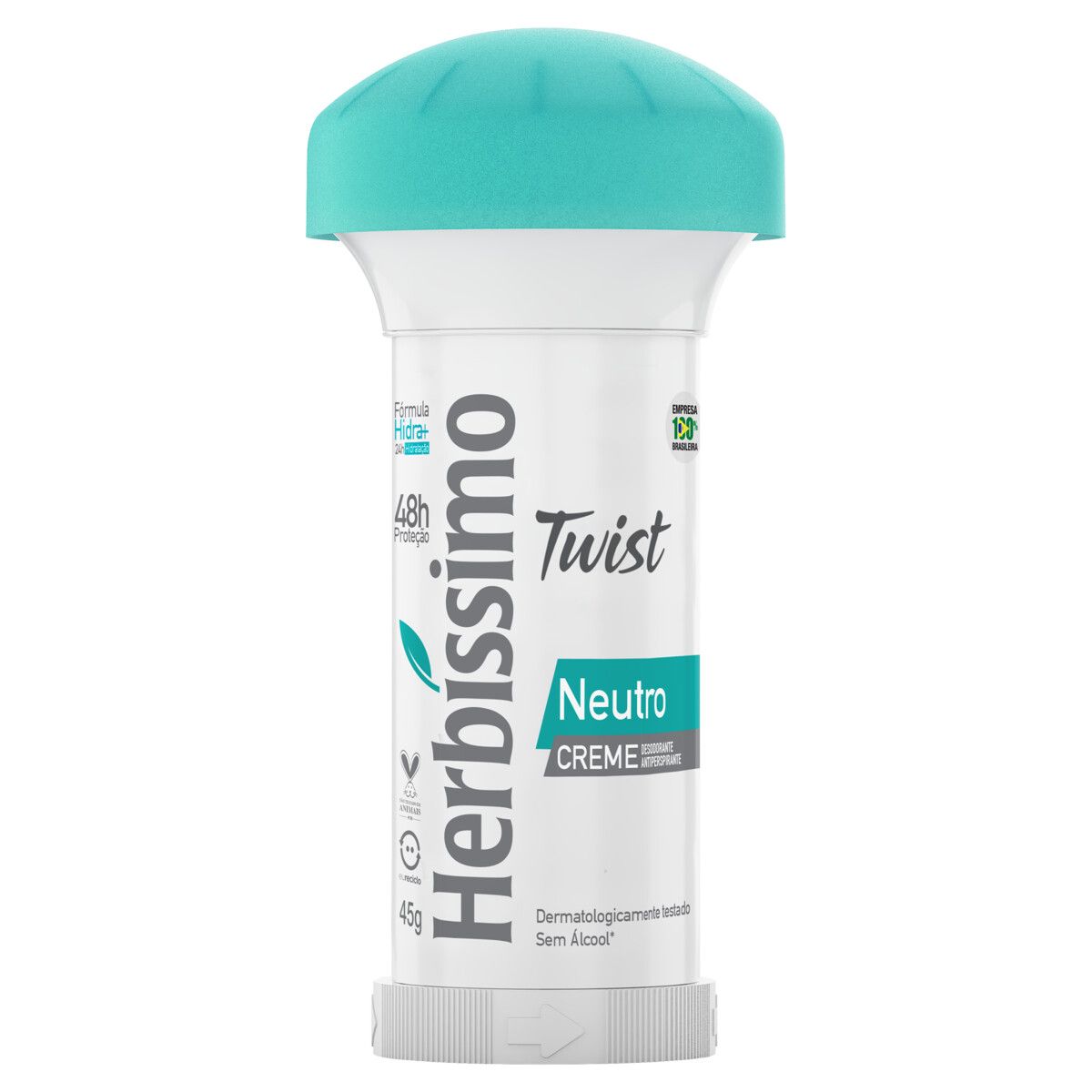 Desodorante Creme Herbíssimo Twist Neutro 45g