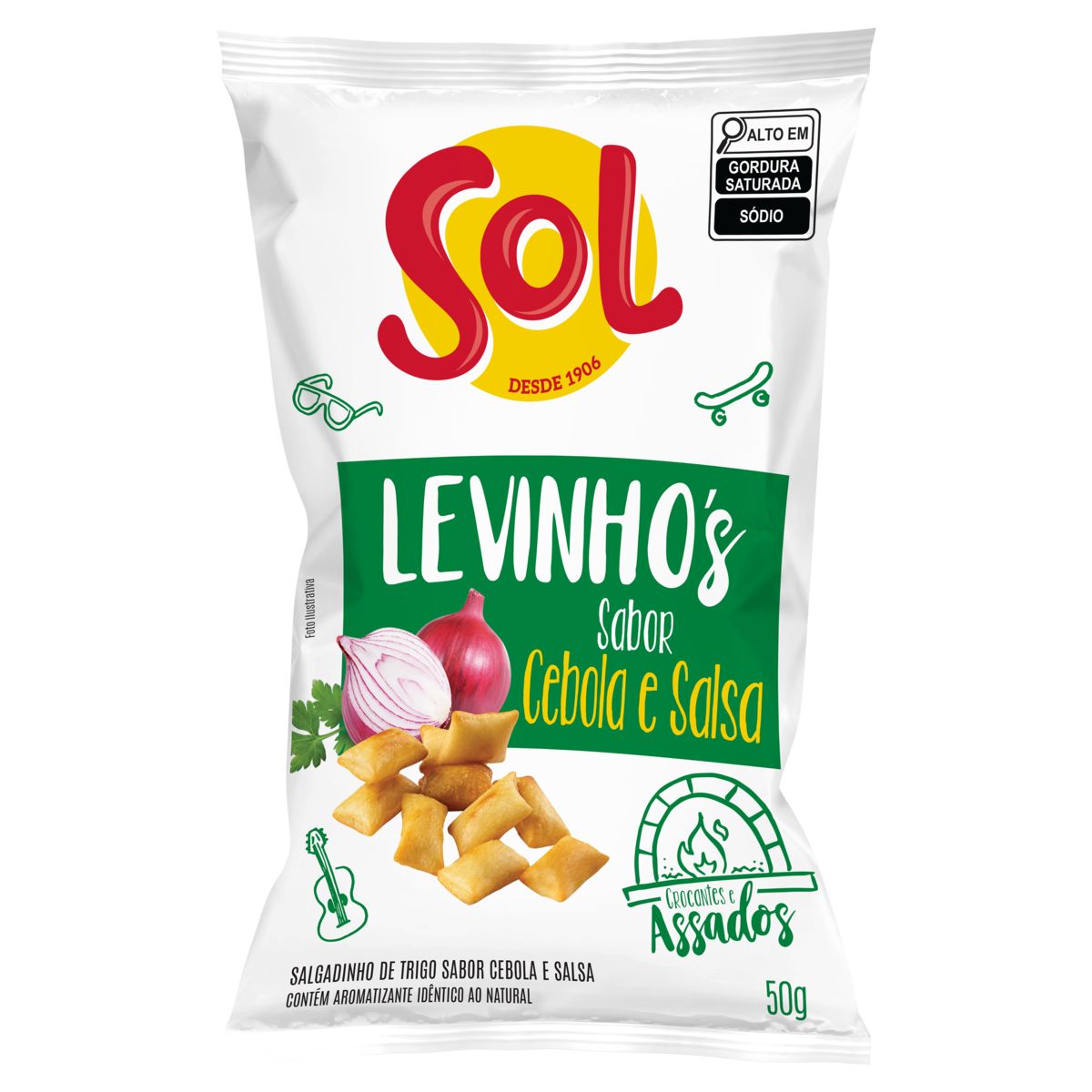 Salgadinho Levinho’s Sol Cebola e Salsa 50g