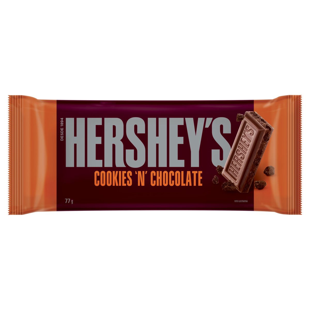 Chocolate Hershey's Cookies 'N' Chocolate 77g image number 0
