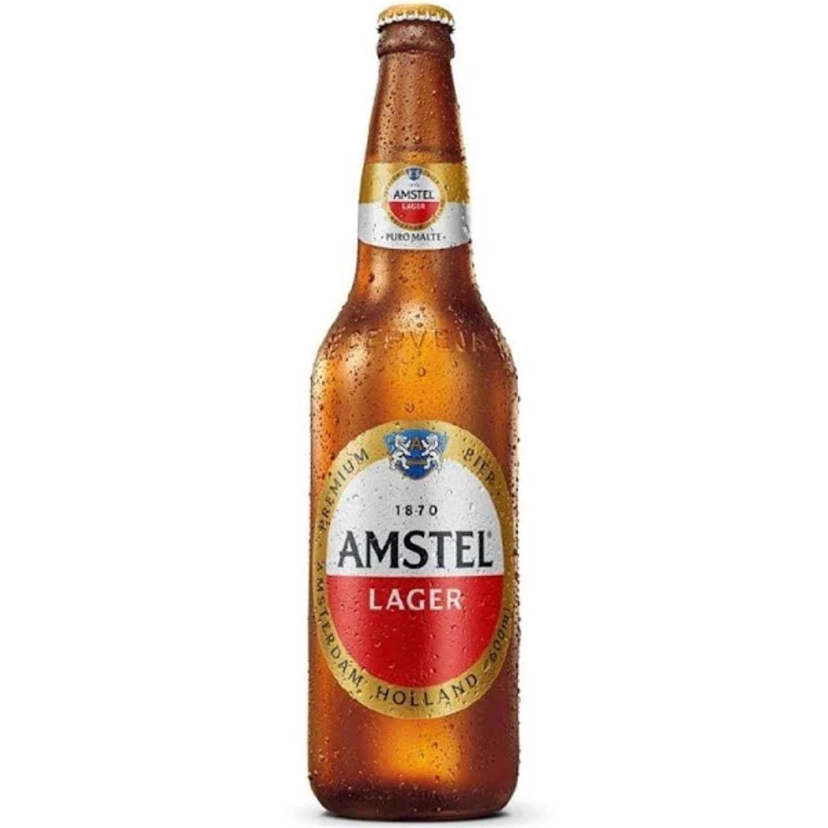 Cerveja Amstel Lager Puro Malte 600ml