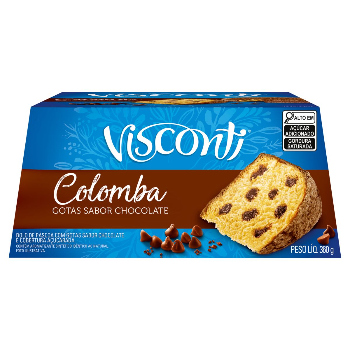 Colomba Visconti Gotas de Chocolate 360g image number 0