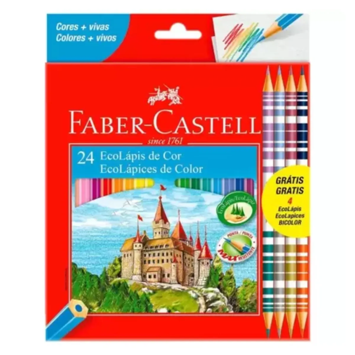 Ecolapis Faber Castell 20+4 Bicolor