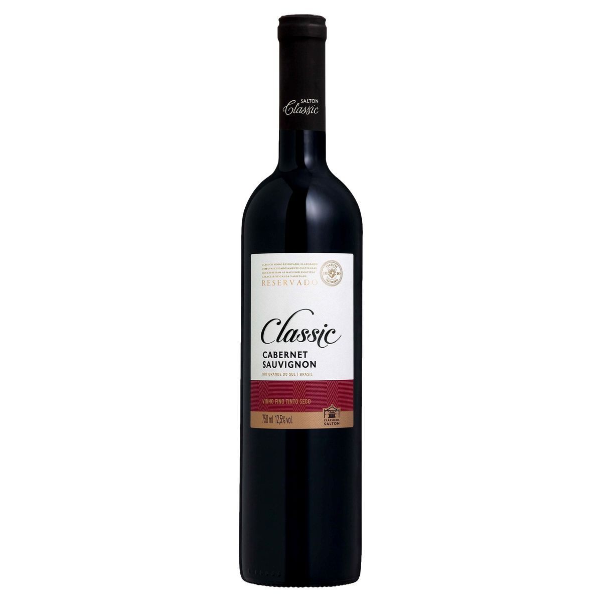 Vinho Brasileiro Tinto Cabernet Sauvignon Salton Classic Garrafa 750ml