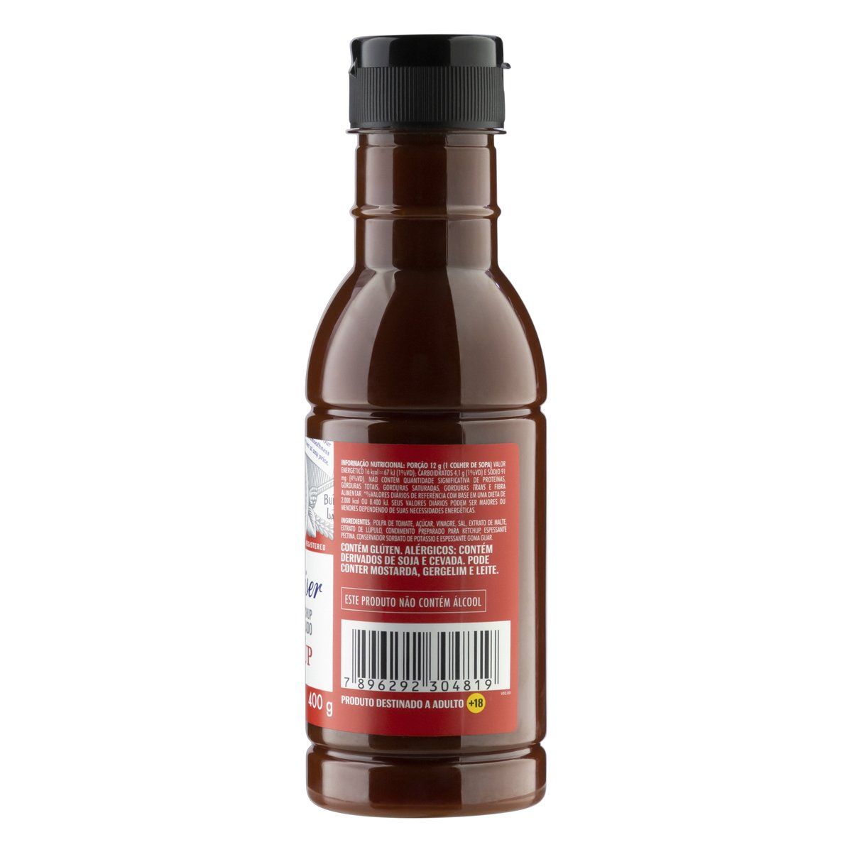 Ketchup Budweiser Squeeze 400g image number 1