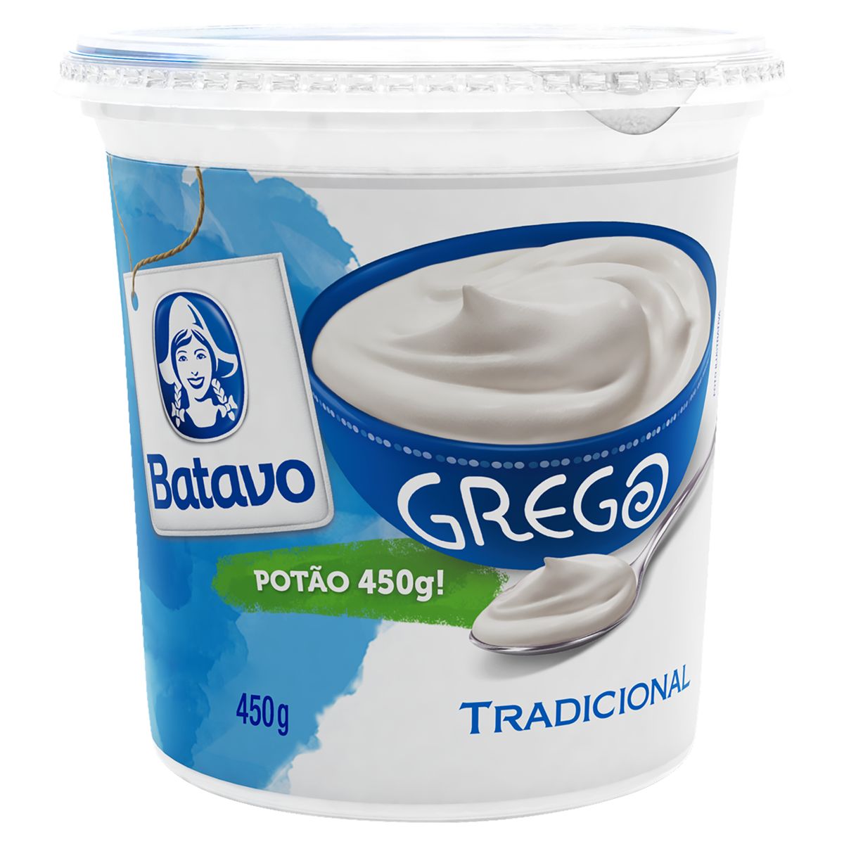 Iogurte Grego Batavo Tradicional Pote 450g image number 0