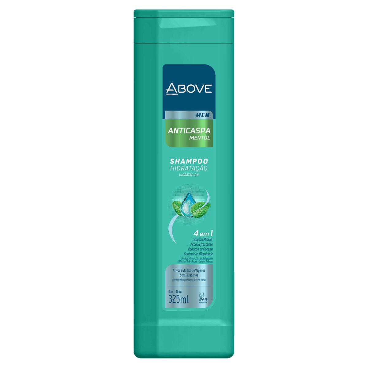 Shampoo Anticaspa Mentol Above Men Frasco 325ml