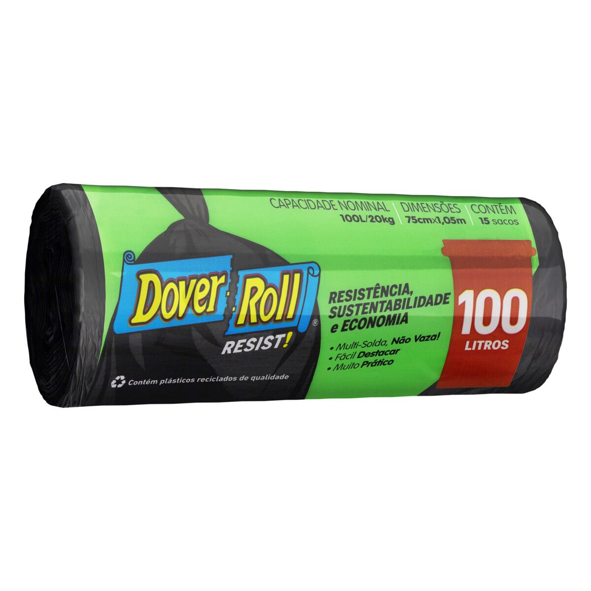 Saco para Lixo Dover Roll 100L Resist 15 Unidades image number 3