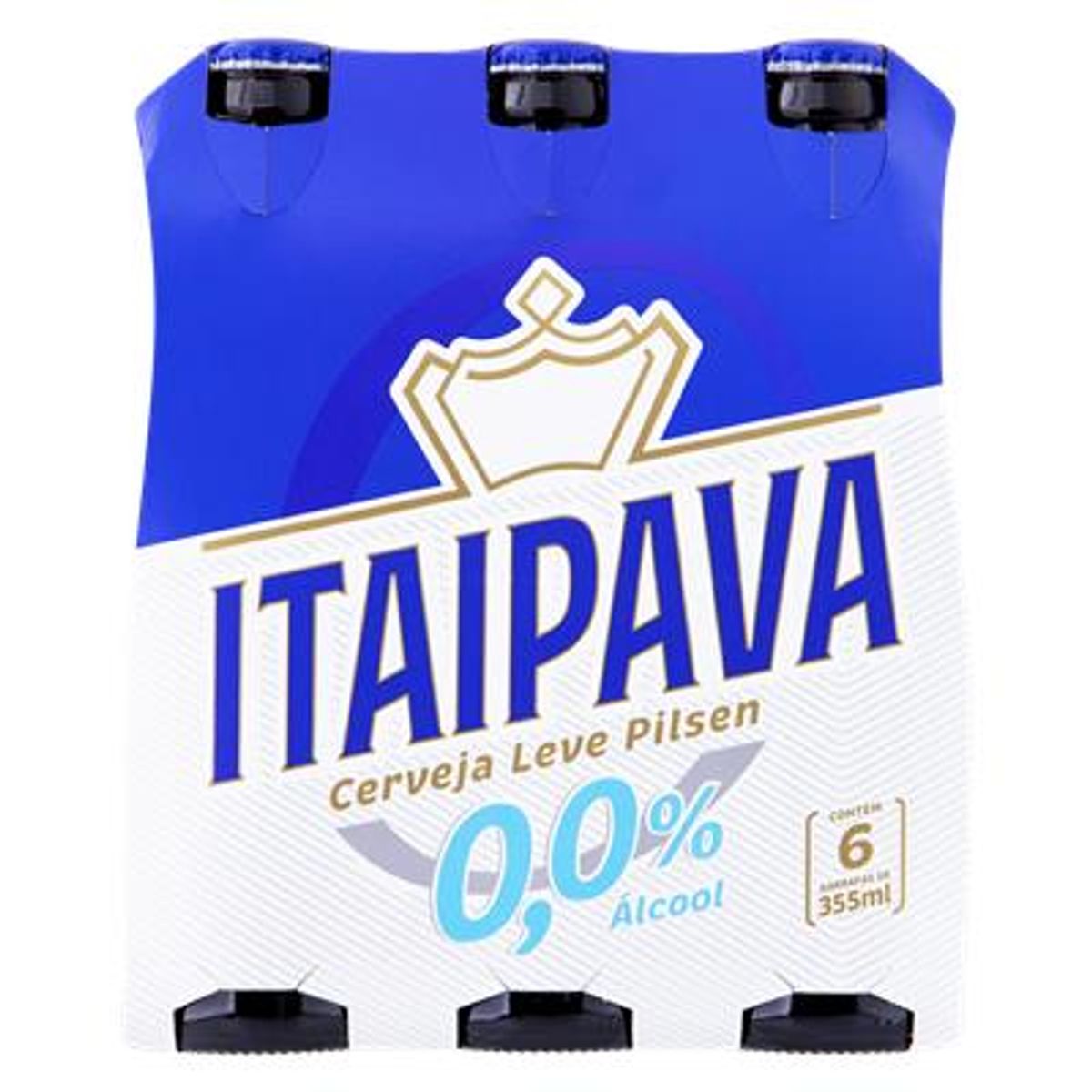 Cerveja Pilsen Zero Álcool Itaipava Garrafa 355ml (Pack com 6 und)