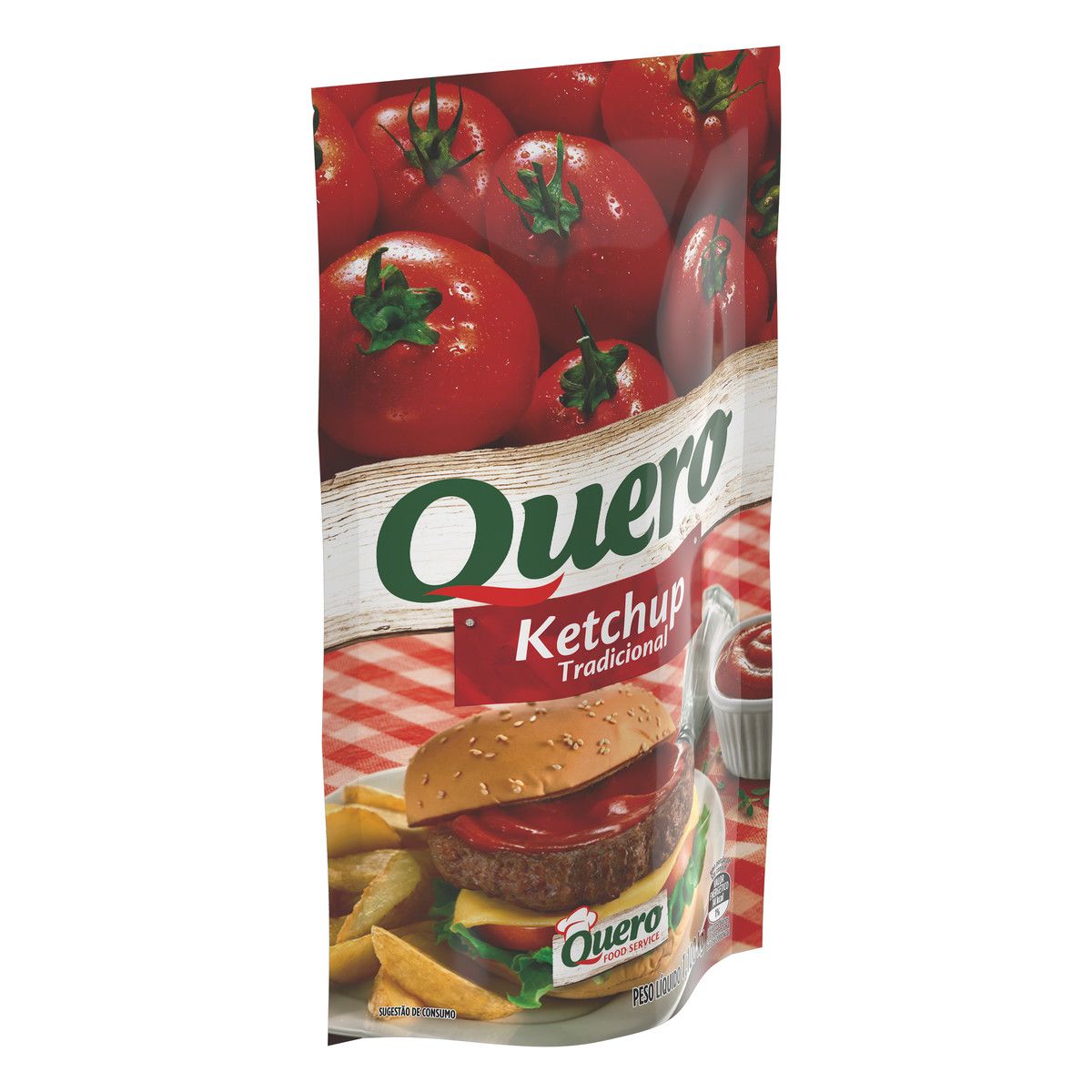 Ketchup Tradicional Quero Food Service Sachê 1,1kg image number 4