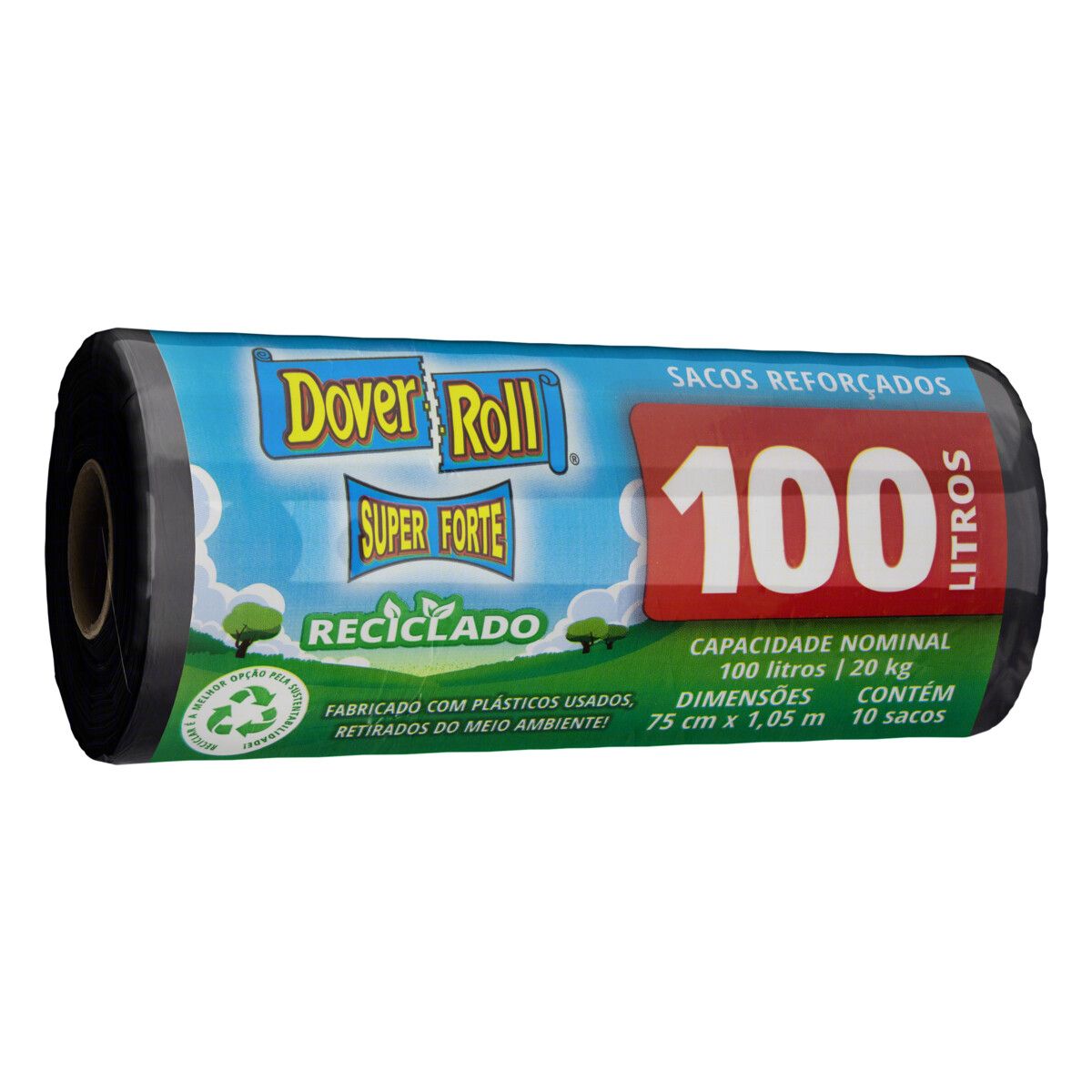 Saco para Lixo Dover Roll 100l Super Forte 10 Unidades image number 3