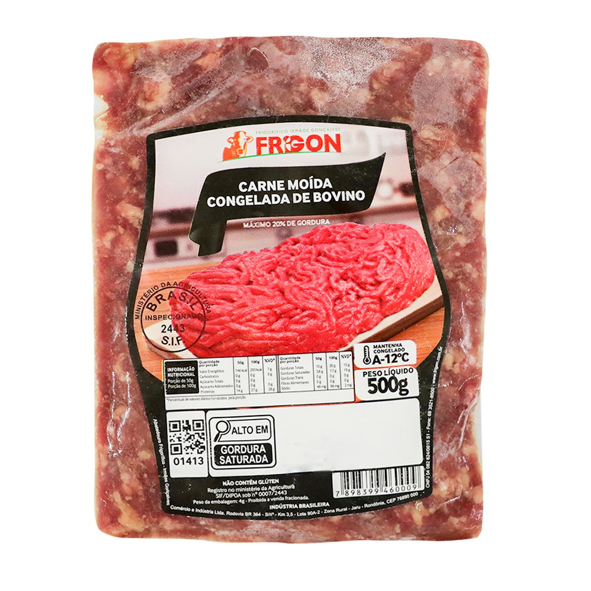 Carne Moída Congelada Frigon 500g