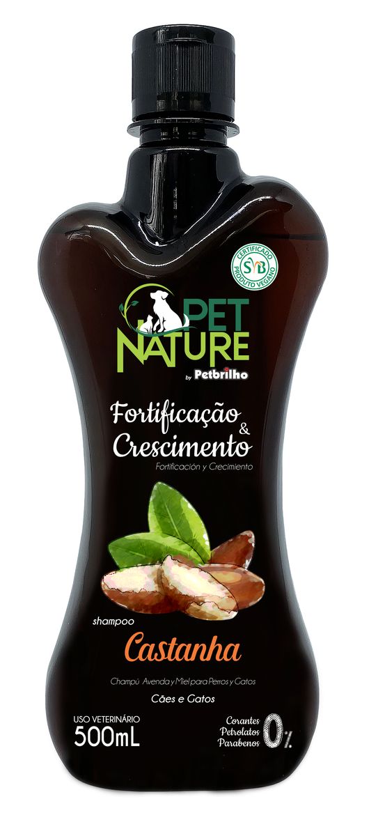 Shampo Pet Nature Castanha 500ml image number 0
