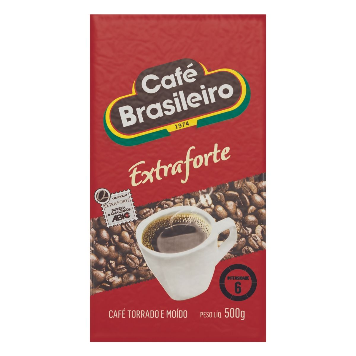 Café Torrado e Moído Café Brasileiro Extraforte a Vácuo 500g
