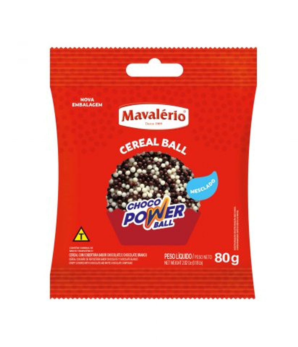 Cereal Choco Power Ball Micro Mavalério 80g image number 0