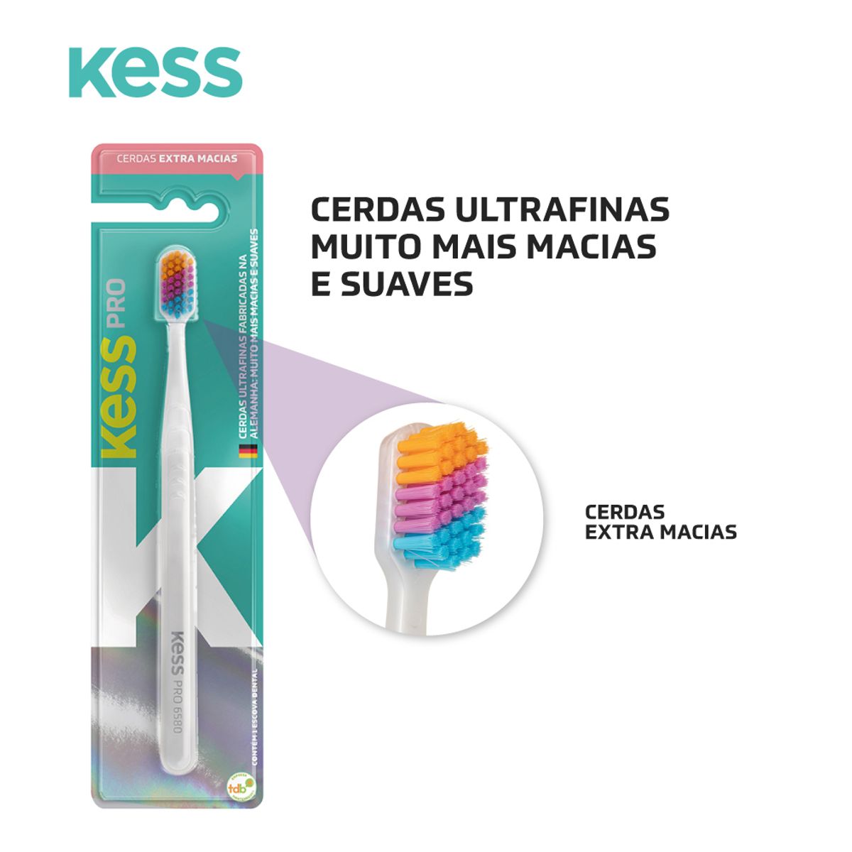 Escova Dental Kess Pro Extra Macias 1 Unidade image number 6