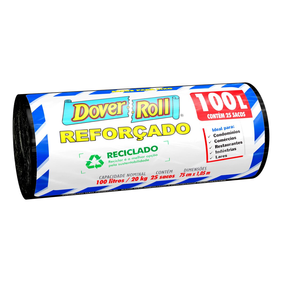 Saco para Lixo Dover Roll 100L Reforçado 25 Unidades image number 4