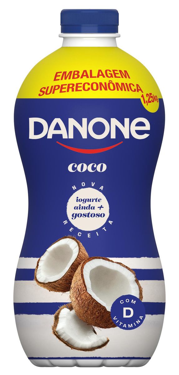 Iogurte Danone Coco 1,25kg Embalagem Supereconômica