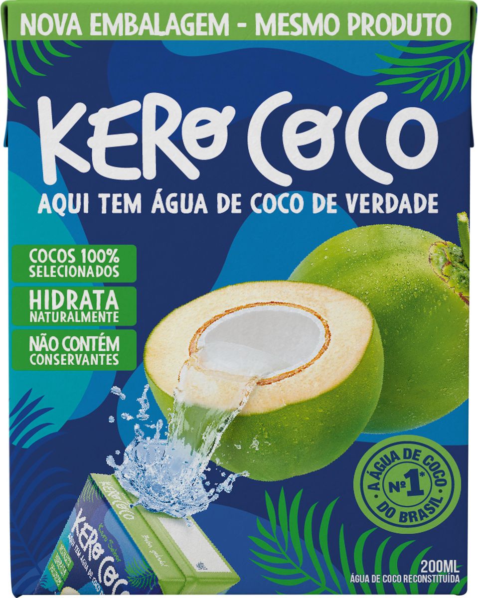Água de Coco Kero Coco Esterilizada Caixa 200ml