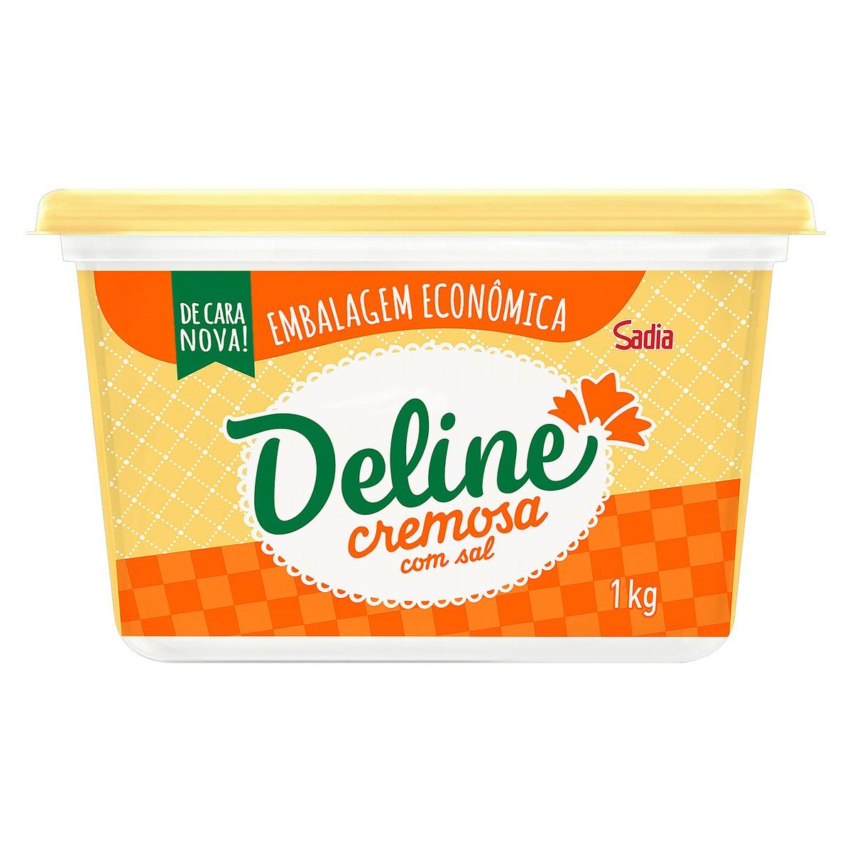 Margarina Cremosa com Sal Deline Pote 1kg Embalagem Econômica image number 0
