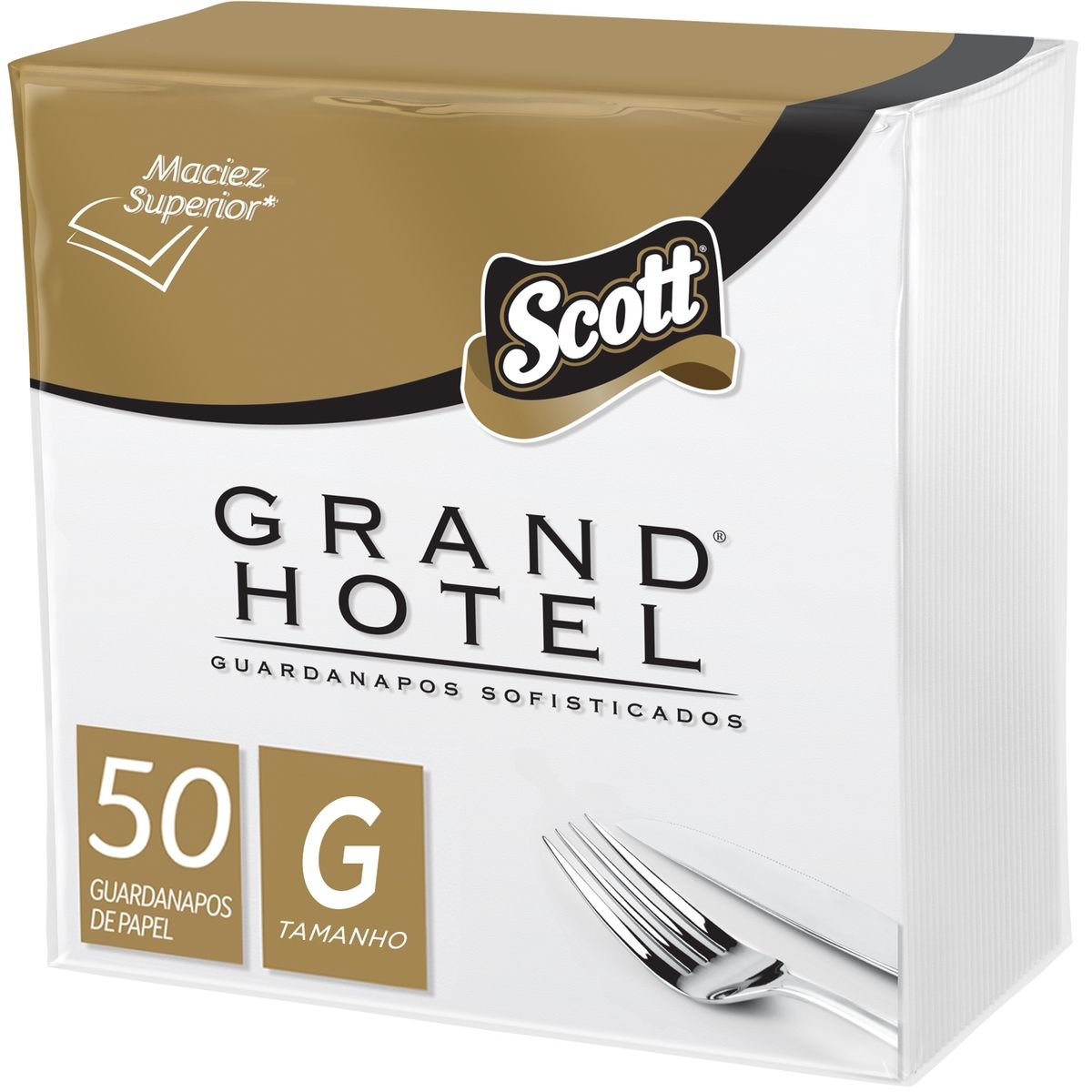 Guardanapo de Papel Scott Grand Hotel  31,8cm X 32,8 Cm cada  50 Unidades