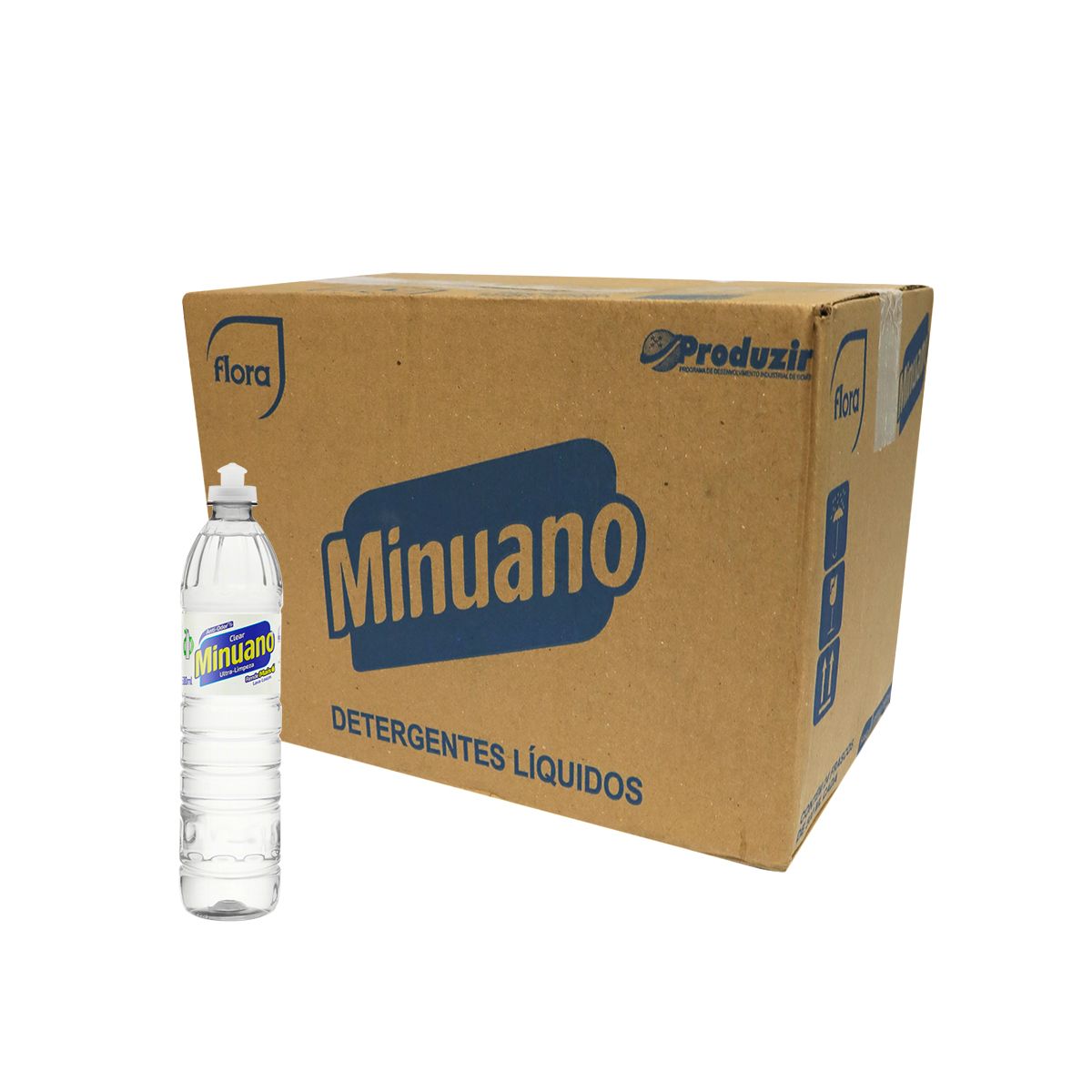 Lava-Louças Líquido Minuano Clear 500ml (Caixa com 24 und)