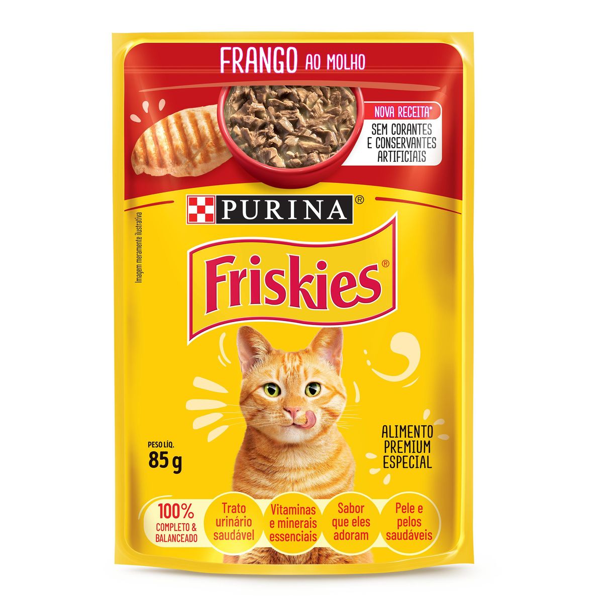Alimento Friskies Gatos Adultos Frango ao Molho 85g image number 0