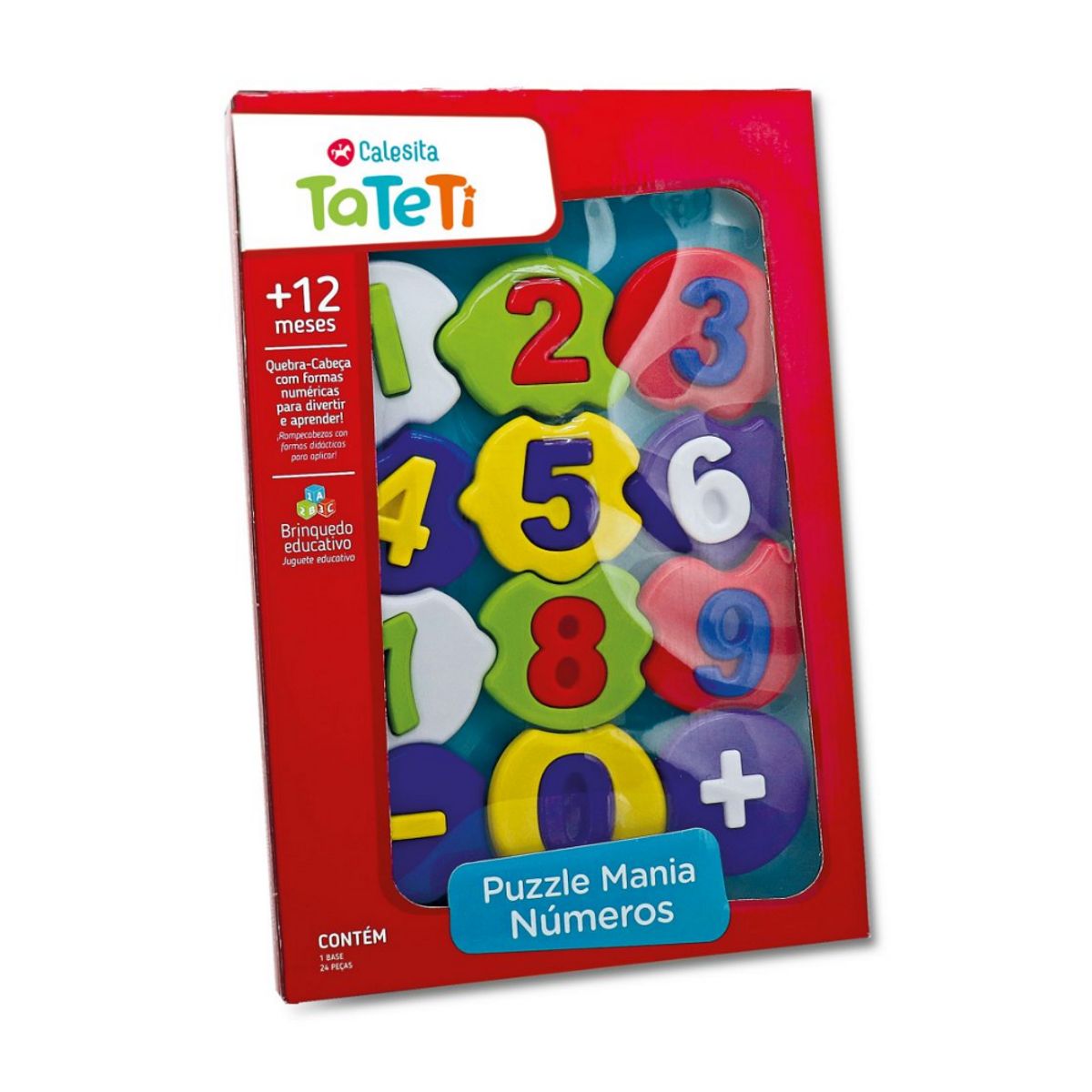 Brinquedo Educativo Calesita TaTeTi Puzzle Mania Números