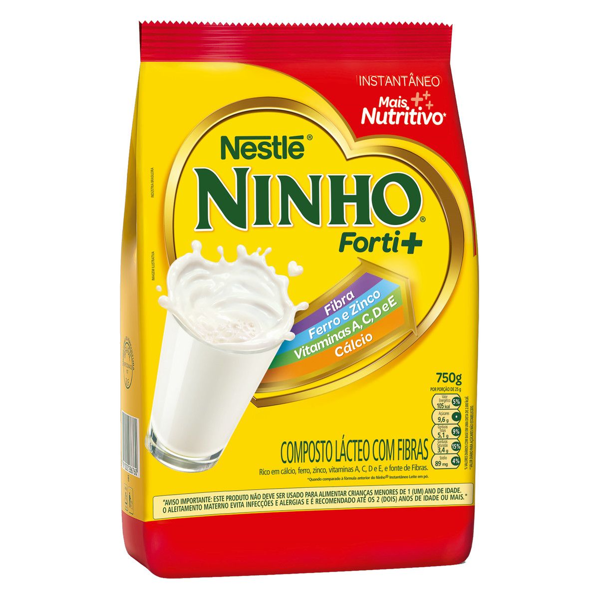 Composto Lácteo Ninho Forti+ Pacote 750g