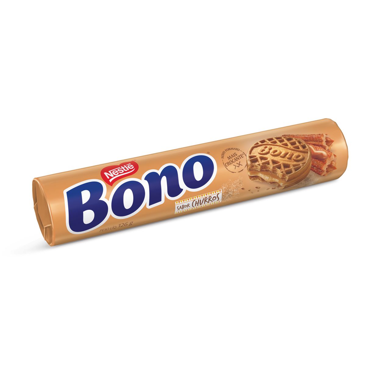 Biscoito Bono Recheado Churros 126g