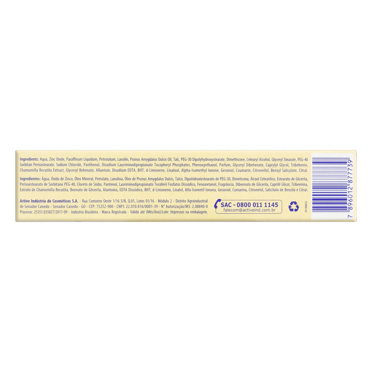 Creme Preventivo de Assaduras Alta Proteção Suave Pom Pom Caixa 40g image number 1