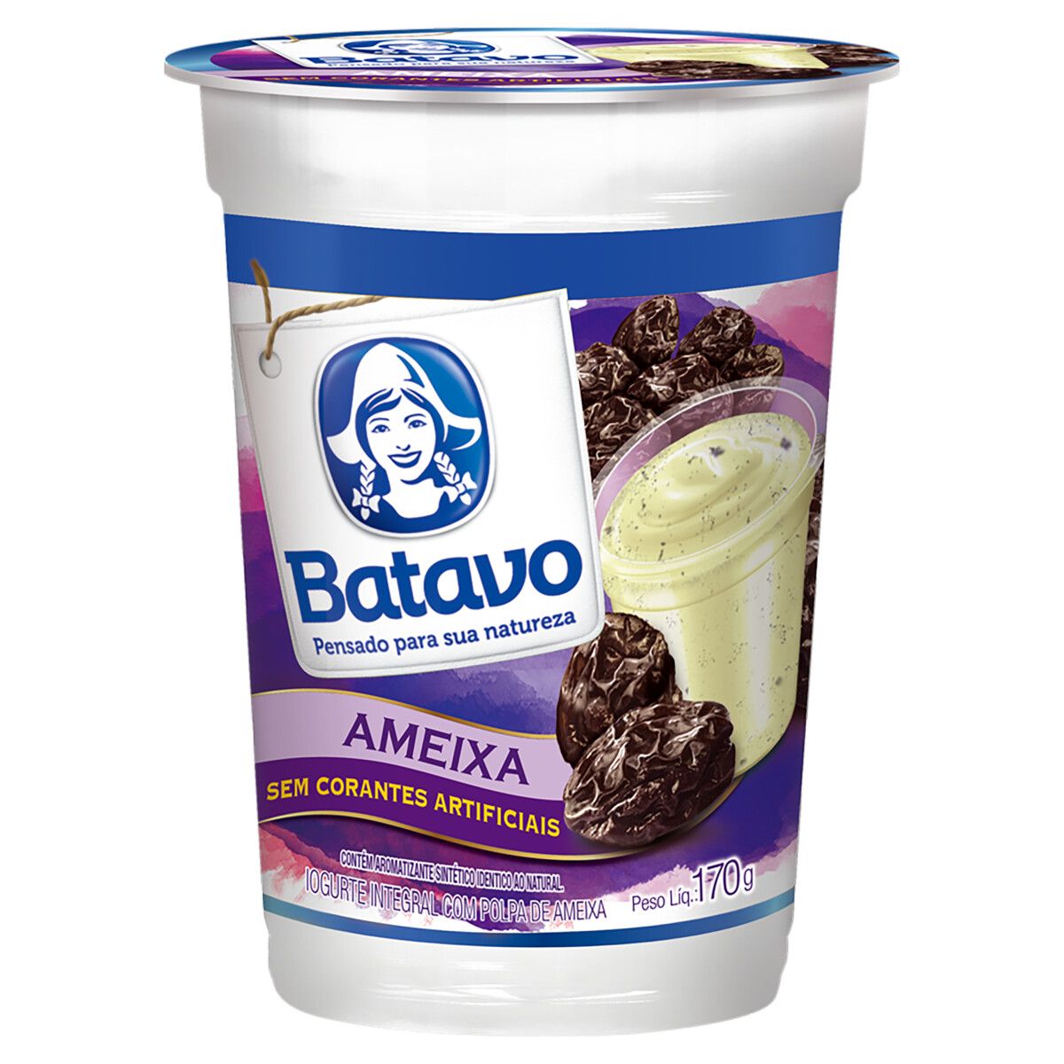 Iogurte Batavo Integral Ameixa Copo 170g image number 0