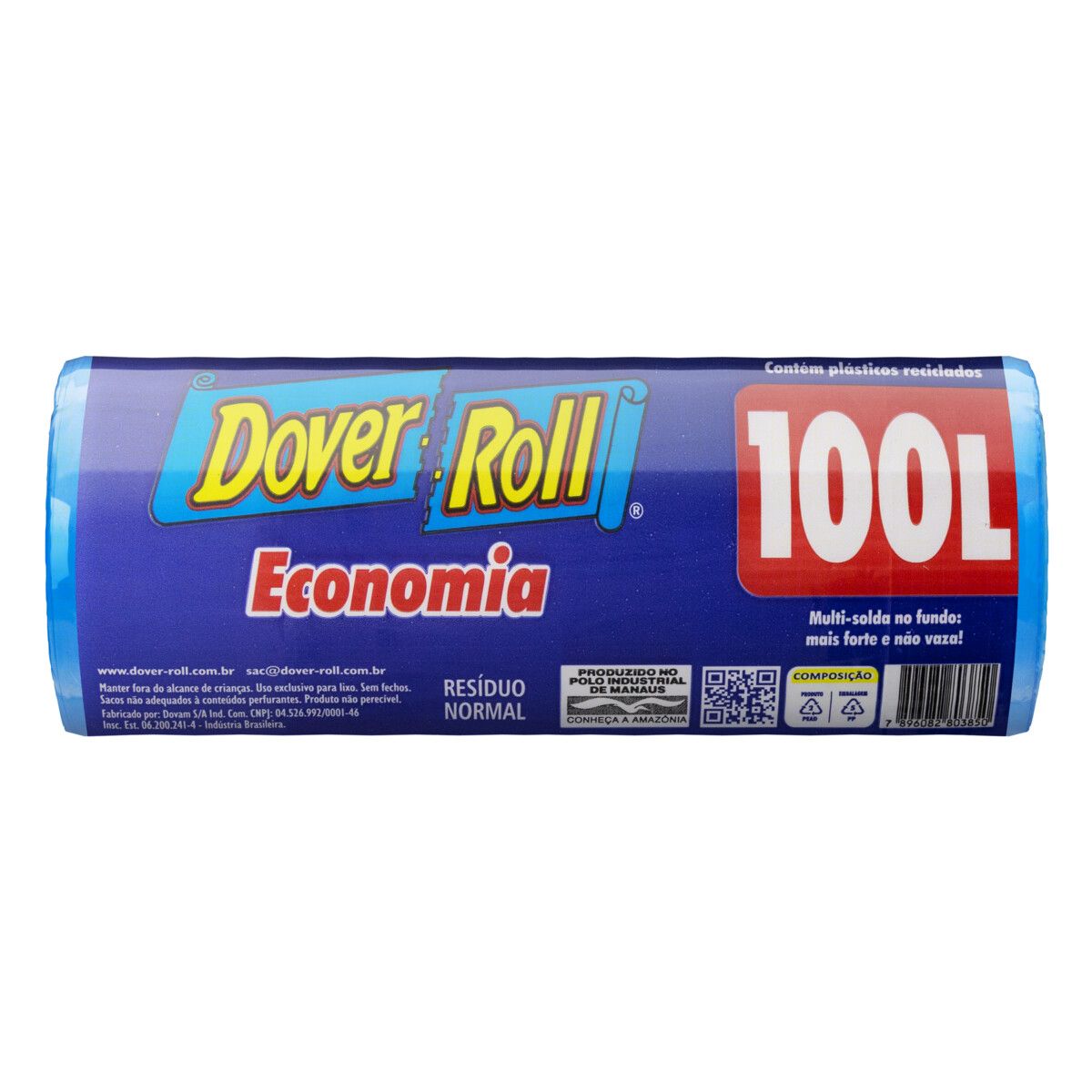 Saco para Lixo Dover Roll 100L Economia 15 Unidades image number 1