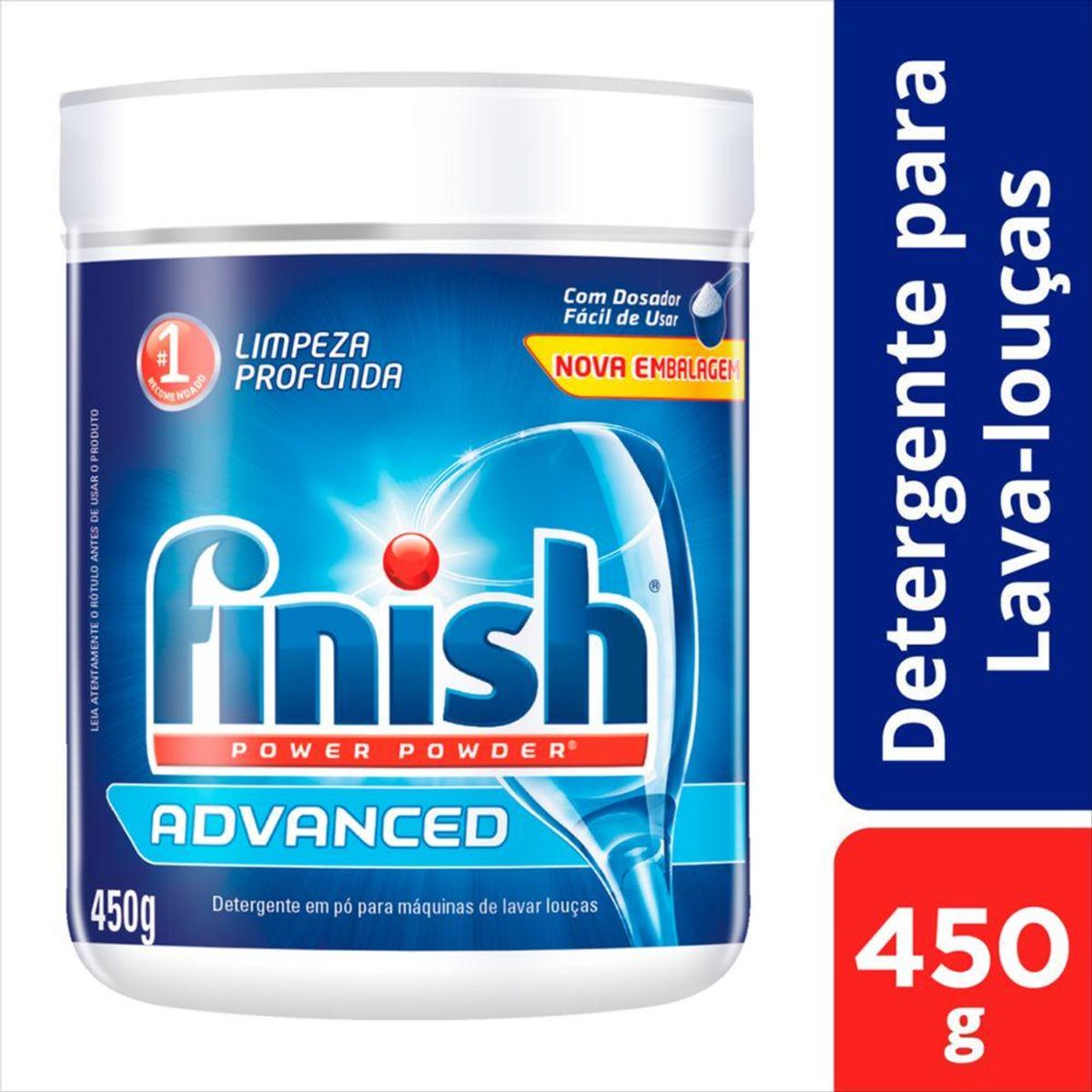 Detergente para Lava Louças Finish em Pó 450g image number 1