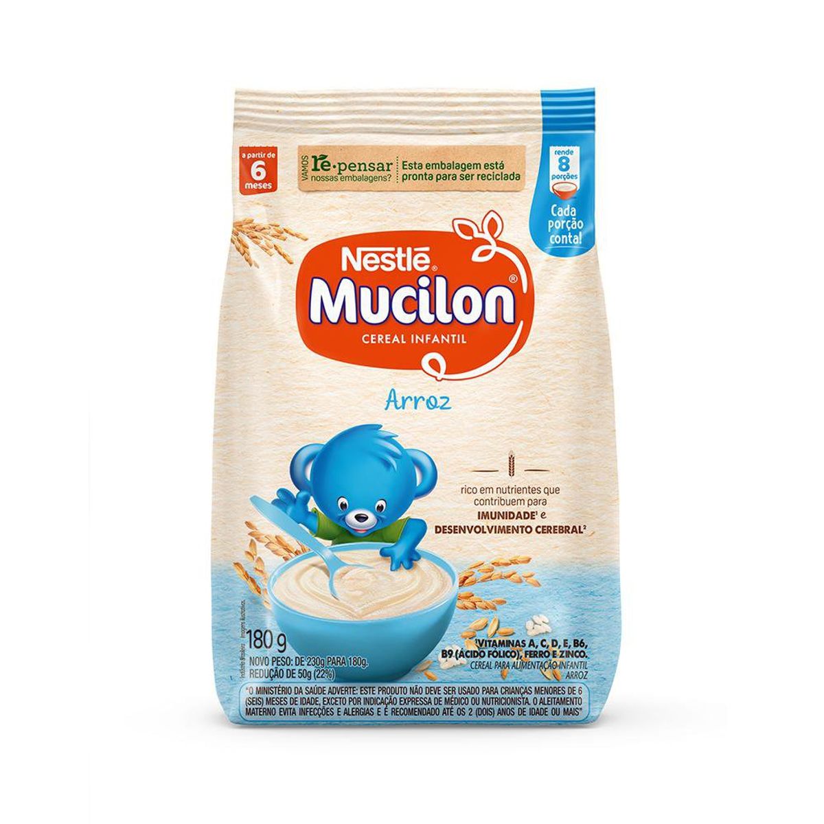 Cereal Infantil Mucilon Arroz 180g image number 0
